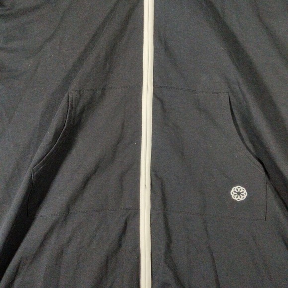 Catherines Sweatshirt Womens 1X Black Full Zip long Tank Hooded Beach Cover - Picture 4 of 7